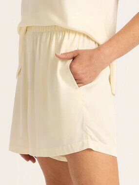 NWT Boody Vegan Silk Pajama Shorts Pearl